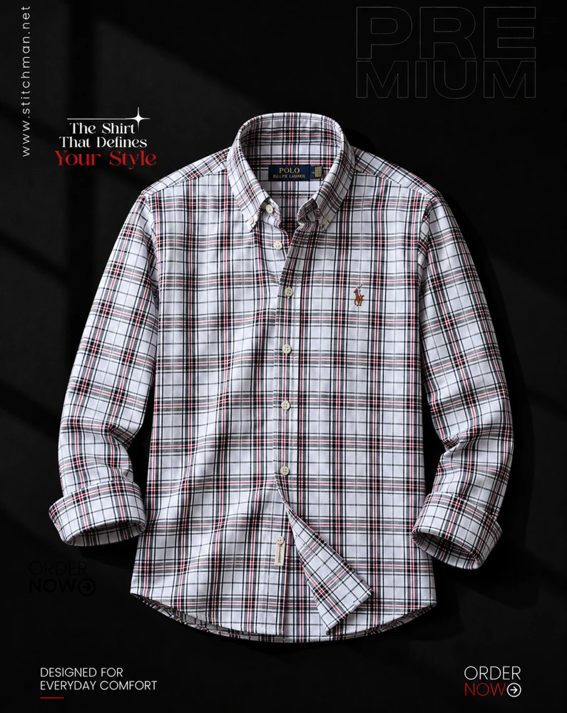 Cotton Check Full Sleeve Shirt – White Multi Plaid CHK260215